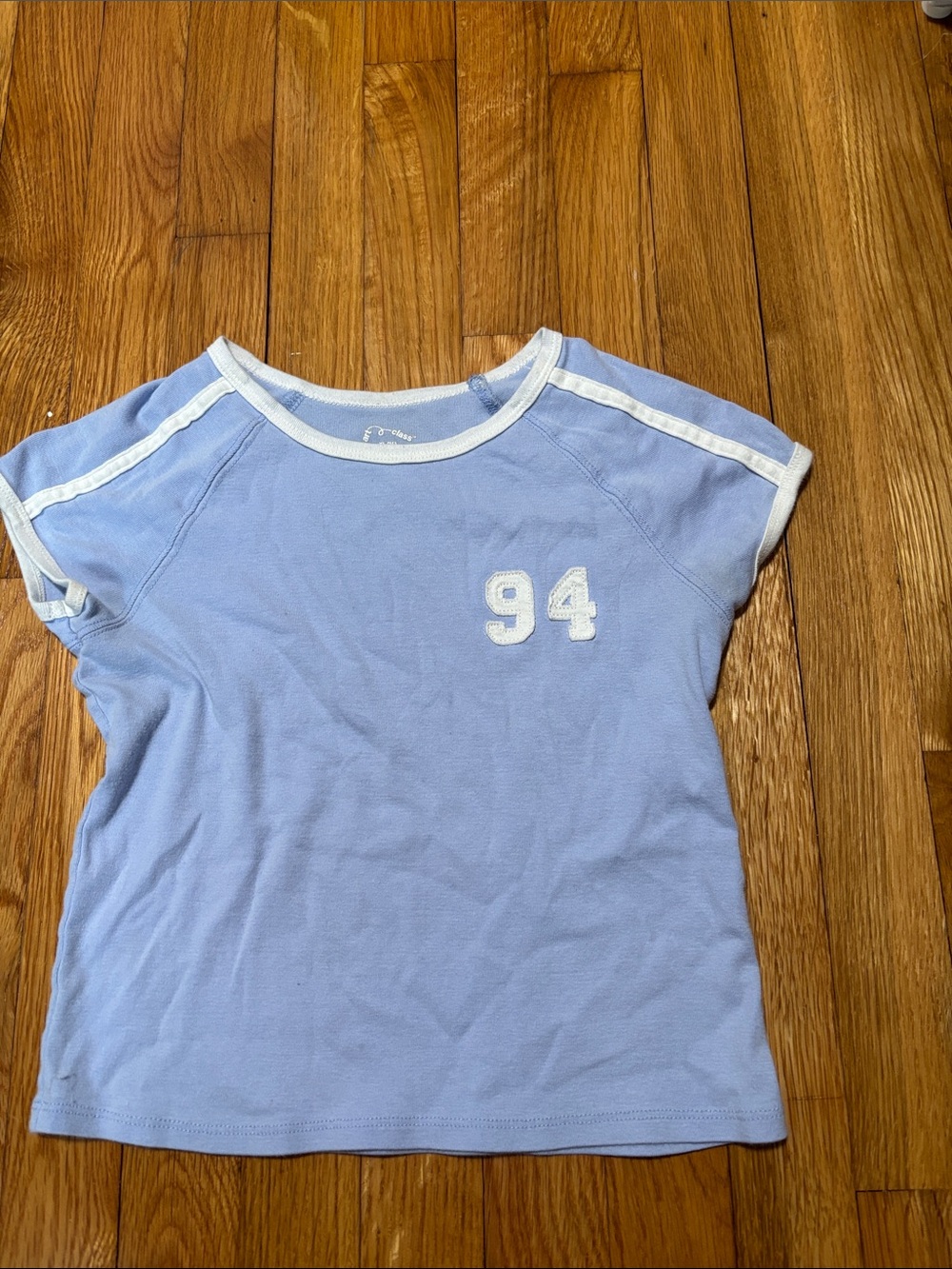 art class Light Blue Short Sleeve Tee with White Trim and '94 Patch